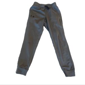 Under Armour Boys Pitch Gray ColdGear Loose Jogger Pants SZ Youth XS Drawstring
